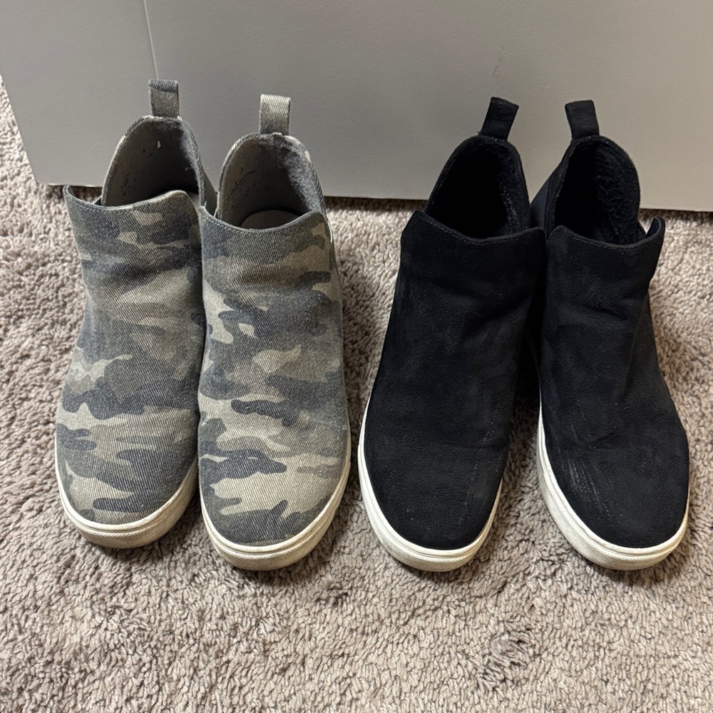 Camo and Black Kids Shoes
